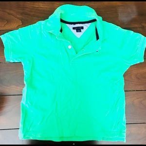Tommy Hilfiger • Boys 4T •  Lime Green Polo Shirt EUC